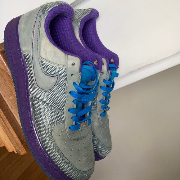 blue nike air force 1s